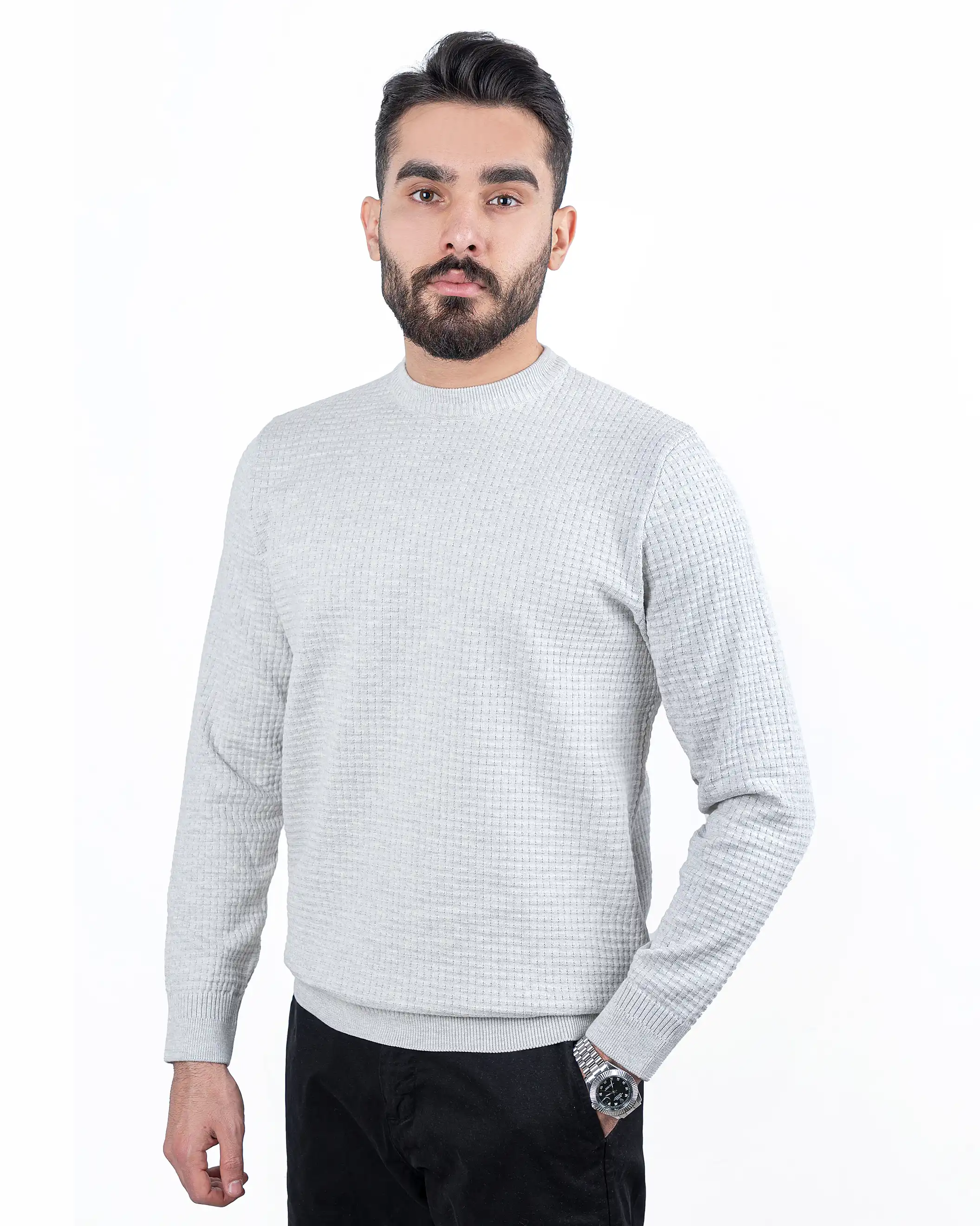 پلیور یقه گرد Kabartma